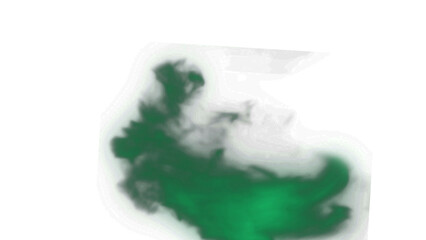 Emerald vapor wisps gracefully against a stark black backdrop, providing a mysterious texture for creative compositions and design.