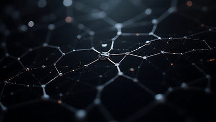 Obraz premium Photorealistic Neural Network Flux, Connections, and Nodes