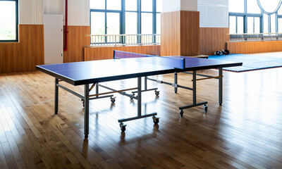 Table tennis room at the school
