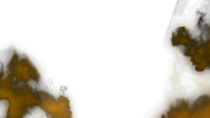 Dynamic golden smoke wisps rise against a stark black backdrop, creating an ethereal and atmospheric element, great for overlays.