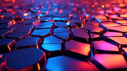 Obraz premium Abstract fractured metallic surface