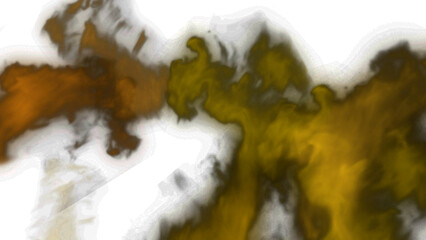 Swirling waves of golden amber flow in an abstract design against a deep black background, full of movement and depth. © ibna