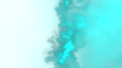 An evocative teal nebula cloud, showcasing ethereal smoke textures and a dynamic gradient against a deep, dark backdrop.