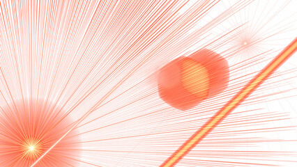 An abstract cosmic burst features radiating orange light rays across a dark background, resembling celestial patterns for digital design.