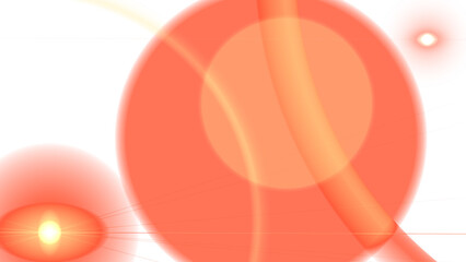 Abstract glow with circles, radiant energy, and blurred shapes creates a futuristic and modern background, perfect for technology themes.