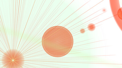 Abstract burst design on dark background presents a radiant, glowing energy with geometric elements and vibrant light effects.