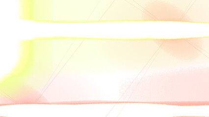 An abstract design featuring luminous yellow and white horizontal lines against a gradient dark green and brown backdrop with fine white string details.