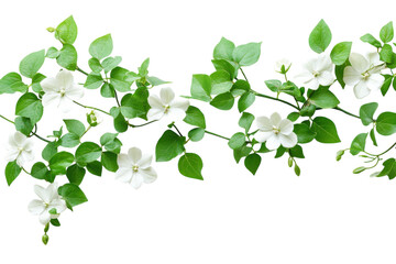 Obraz premium White beauty floral design climbing vine elegant blooms black background nature photography garden