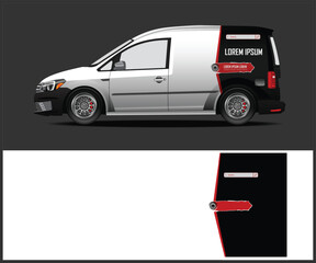 Van Wrap Design Template with Print File Included