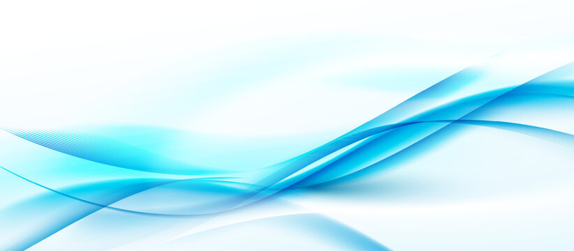 Abstract blue digital dynamic wave background. Futuristic hi-technology concept. Business banners, flyers, and presentations. Vector illustration