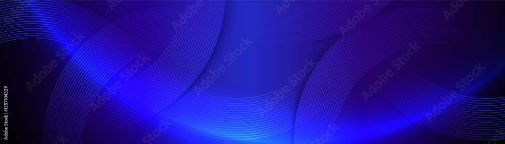 Poster Minimalistic abstract background with lines and soft blue gradients in light tones