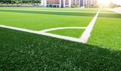 Corner marker of soccer field