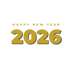 Happy New Year 2026, Poster, Banner Vector Template