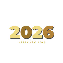 Happy New Year 2026, Poster, Banner Vector Template