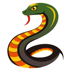 Fototapeta premium vector illustration of a snake
