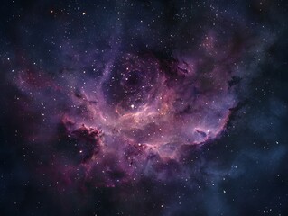Universe filled with stars, nebula and galaxy. Colorful space background with stars. Beauty of deep space. A view from space to a spiral galaxy and stars