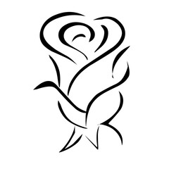rose flower icon vector