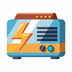 Power Saving Mode Vector | Generative AI Silhouette & Linocut Design