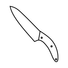 Knife icon vector. Hunting knife illustration sign. Military knife communication symbol. Cold weapon web icon set.