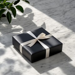 Elegant gift wrapped box