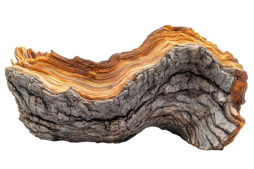 Weathered driftwood texture amber and grey bark aged tree section detail natural abstract form art
