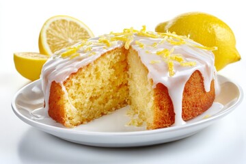 lemon cake slice