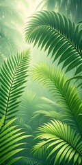 palm leaf background