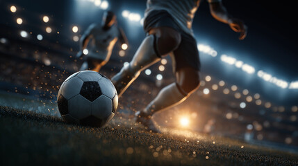 player with soccer ball