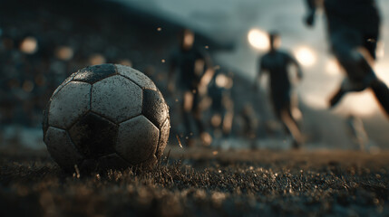soccer ball in the goal