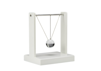 Newtons Cradle A Study in Motion and Equilibrium isolated on transparent background