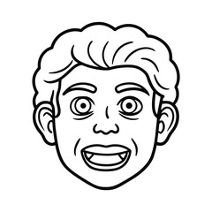 emotion face head icon illustration