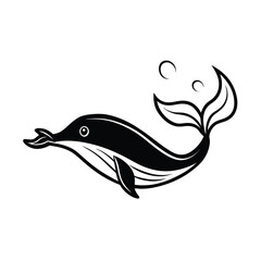 fantasy whale blow made from fish design