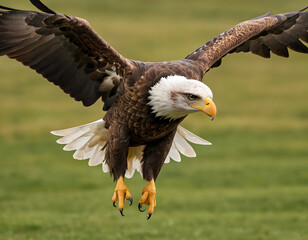 Obraz premium eagle in flight HD 8K wallpaper Stock Photographic Image, bald eagle in flight