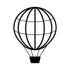 Obraz premium globe shaped hot air balloon illustration
