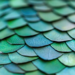 Fish scales texture closeup