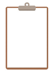 clipboard with paper