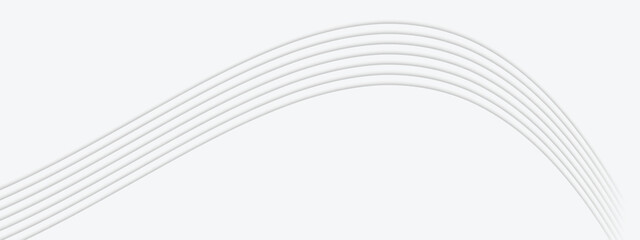 Abstract White Curved Lines Background