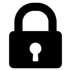 Icono silueta de candado