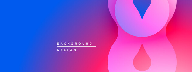 Abstract gradient background. Vivid blue transitions to pink, purple hues. Modern design element for digital projects.