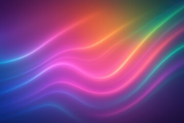 Obraz premium Elegant luminous abstract artwork featuring seamless color gradients and glowing neon accents