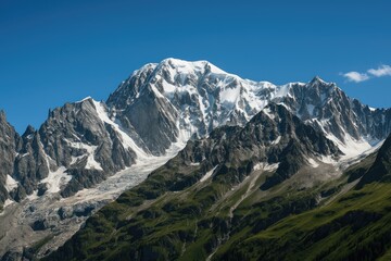 Majestic Mountain Peak The Alps
