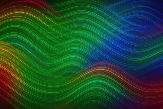 Vivid light streaks and brushstroke textures captured in a long exposure photograph showcasing multiple vibrant colors