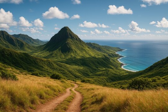 Central island landscape view