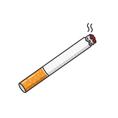 Cigarette icon vector. Smoking logo illustration. Cigarette symbol vector on white background