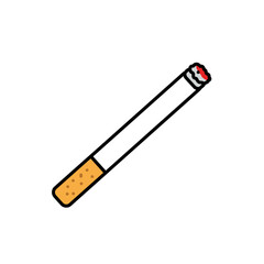 Cigarette icon vector. Smoking logo illustration. Cigarette symbol vector on white background