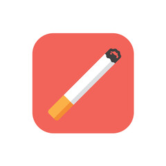Cigarette icon vector. Smoking logo illustration. Cigarette symbol vector on white background