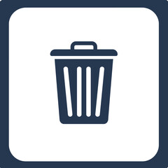 icon of a trash disposal container or container