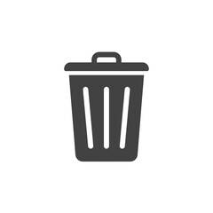 icon of a trash disposal container or container