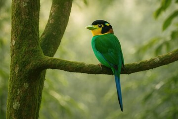 Discovering the Long-tailed Broadbill in a Natural Reserve