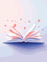 open book vector